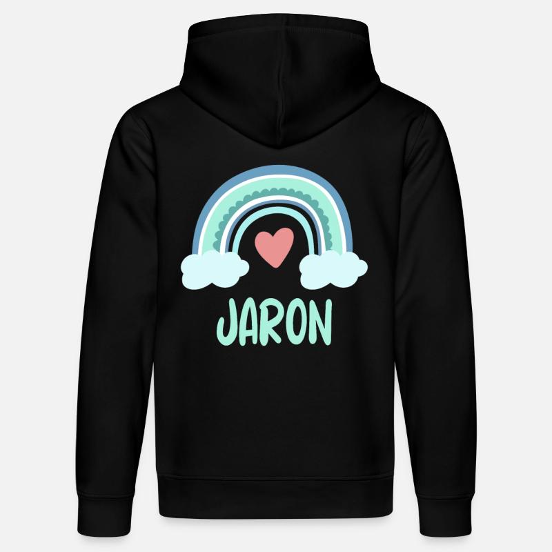 Jaron Nom Rainbow Baby - Sweat à capuche bio DRUMMER Stanley/Stella Unisexe - noir