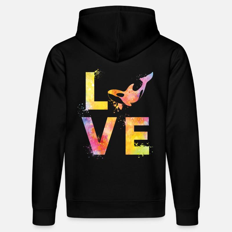 L’amour des orques - Sweat à capuche bio DRUMMER Stanley/Stella Unisexe - noir