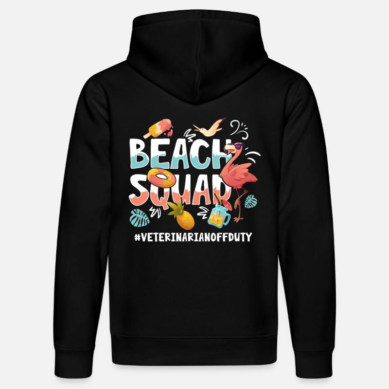 Groupe Vétérinaire Vacances Beach - Sweat à capuche bio DRUMMER Stanley/Stella Unisexe - noir
