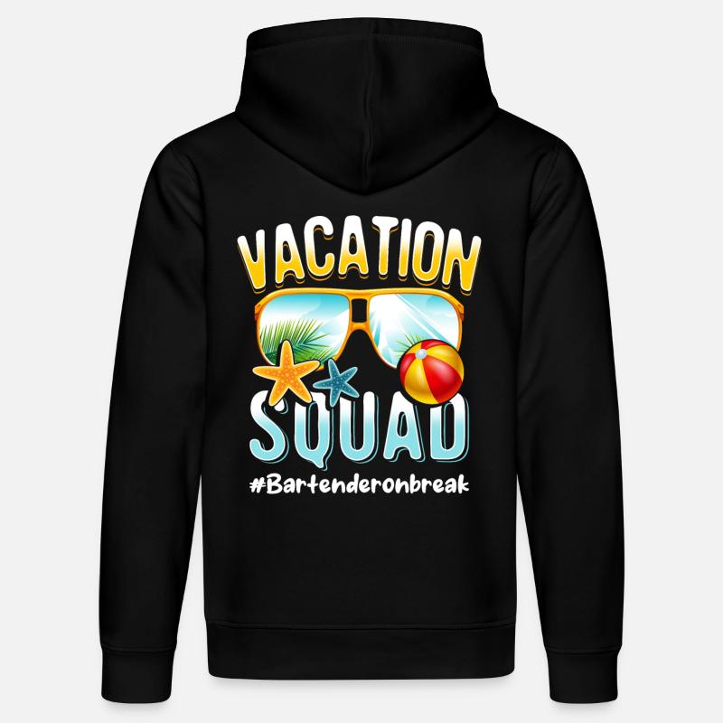 Barman Vacation Squad #Bartenderonbreak - Sweat à capuche bio DRUMMER Stanley/Stella Unisexe - noir
