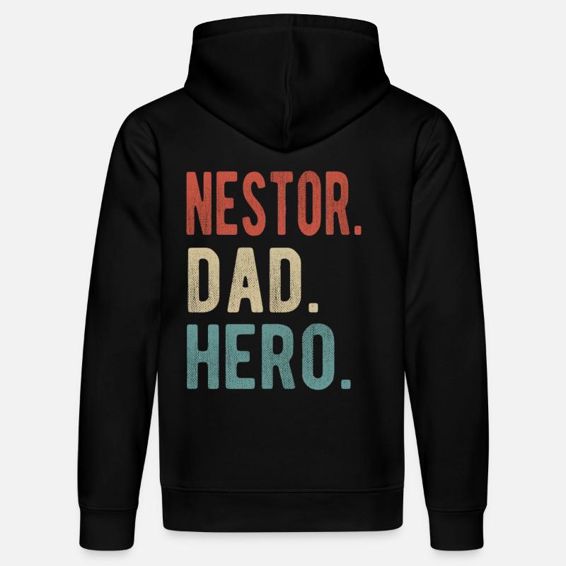 Nestor Papa Héros - Sweat à capuche bio DRUMMER Stanley/Stella Unisexe - noir