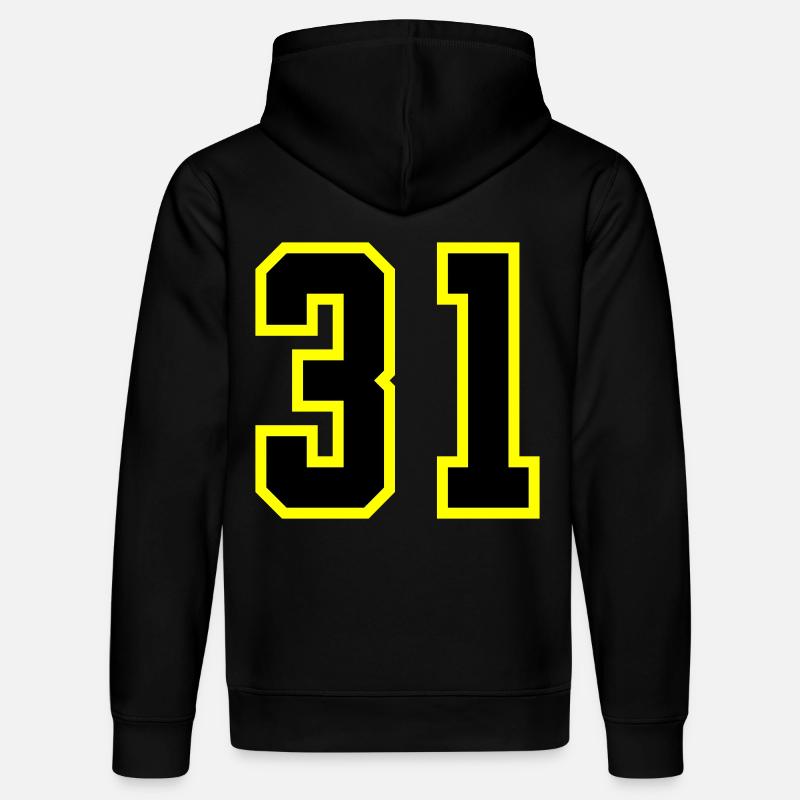 Maillot à 31 numéros - Sweat à capuche bio DRUMMER Stanley/Stella Unisexe - noir