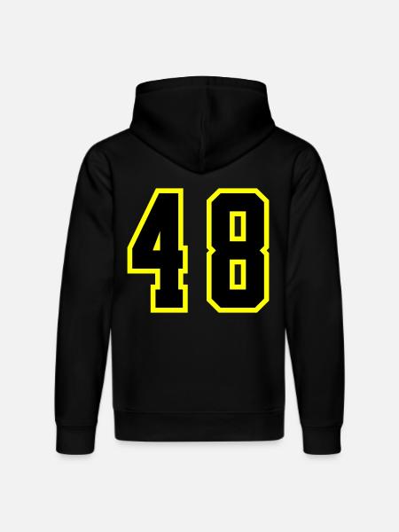 48 Number Leotard - Stanley/Stella DRUMMER Unisex Organic Hoodie - black