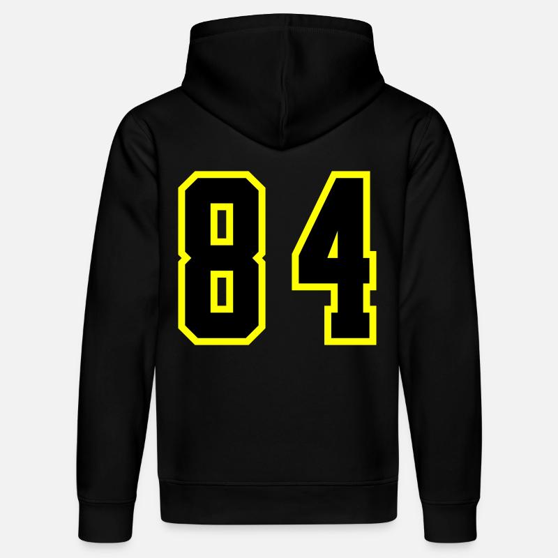 Maillot à numéros 84 - Sweat à capuche bio DRUMMER Stanley/Stella Unisexe - noir