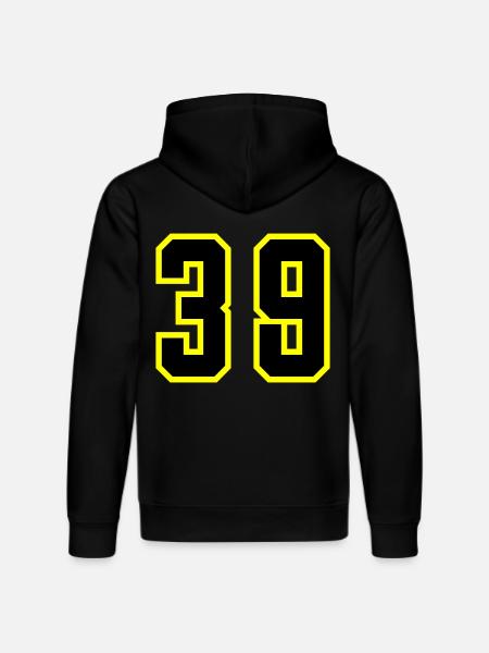 39 Number Leotard - Stanley/Stella DRUMMER Unisex Organic Hoodie - black