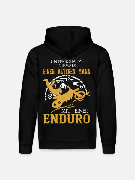 Älterer Mann Enduro - Stanley/Stella Unisex Bio-Hoodie DRUMMER  - Schwarz