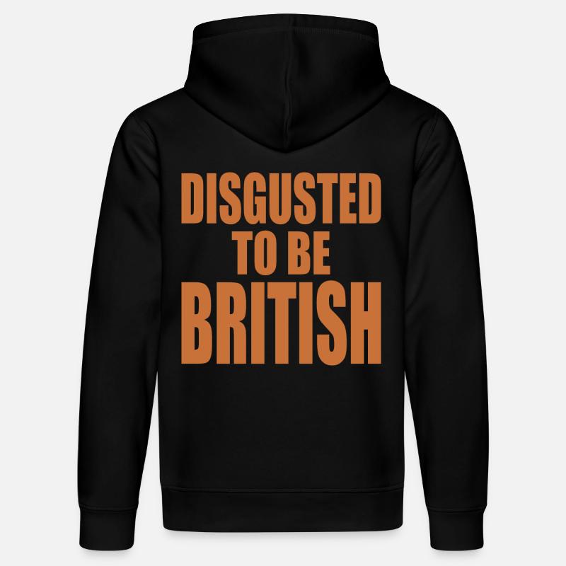 disgusted to be british - Stanley/Stella Unisex Bio-Hoodie DRUMMER  - Schwarz