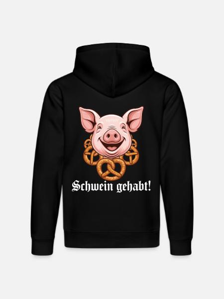 Pig had ! - Stanley/Stella DRUMMER Unisex Organic Hoodie - black