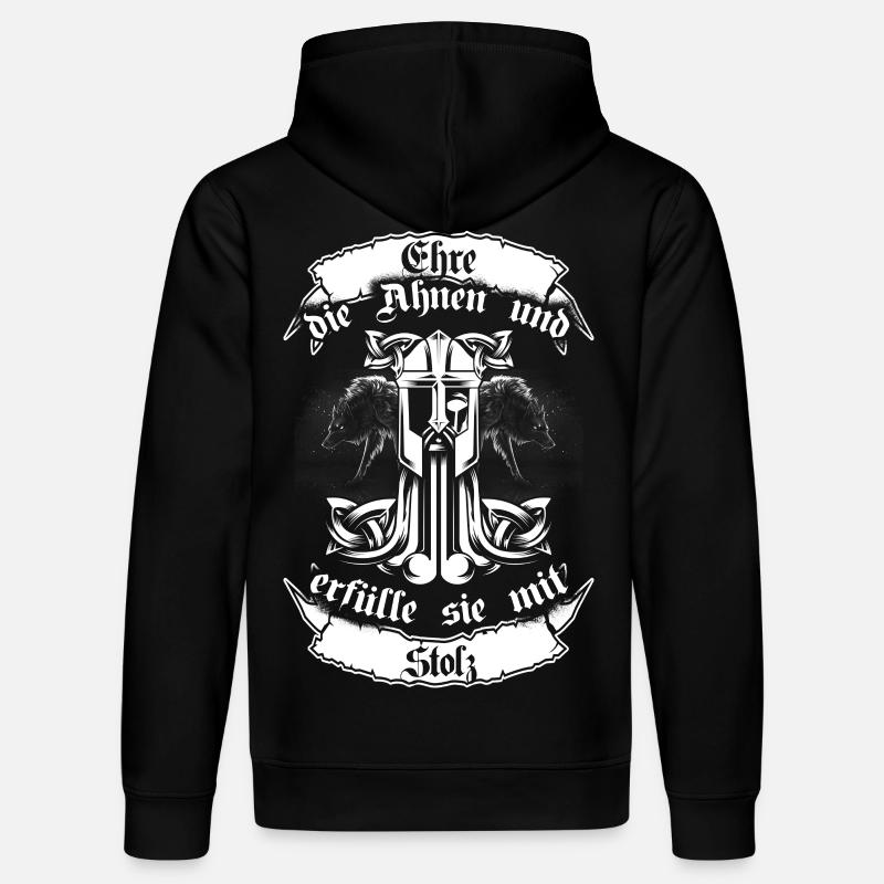 Ehre die Ahnen Mjölnir - Stanley/Stella Unisex Bio-Hoodie DRUMMER  - Schwarz