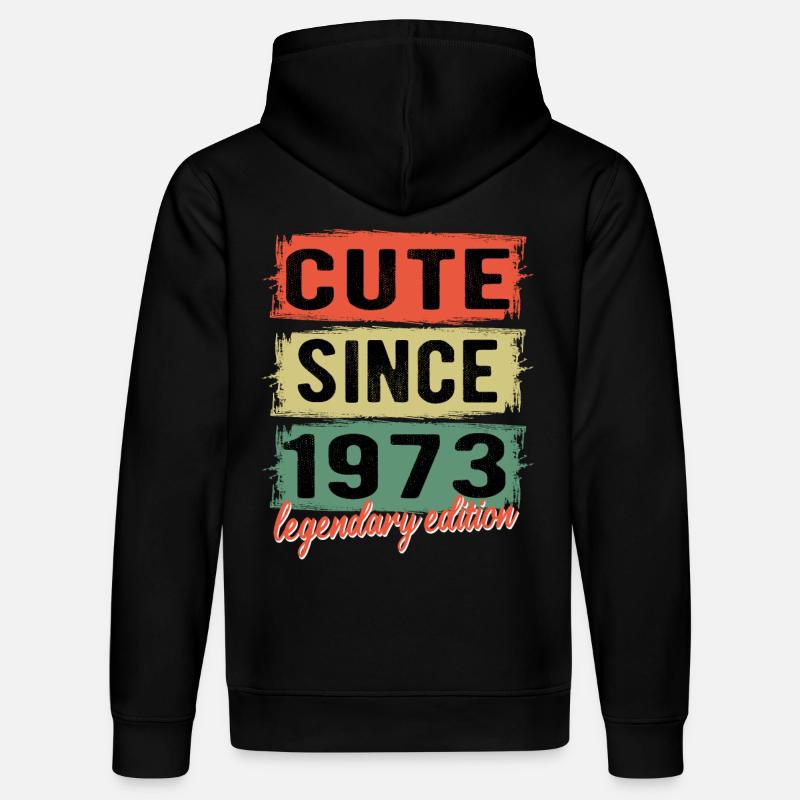 Awesome since 1973 anniversaire cadeau - Sweat à capuche bio DRUMMER Stanley/Stella Unisexe - noir