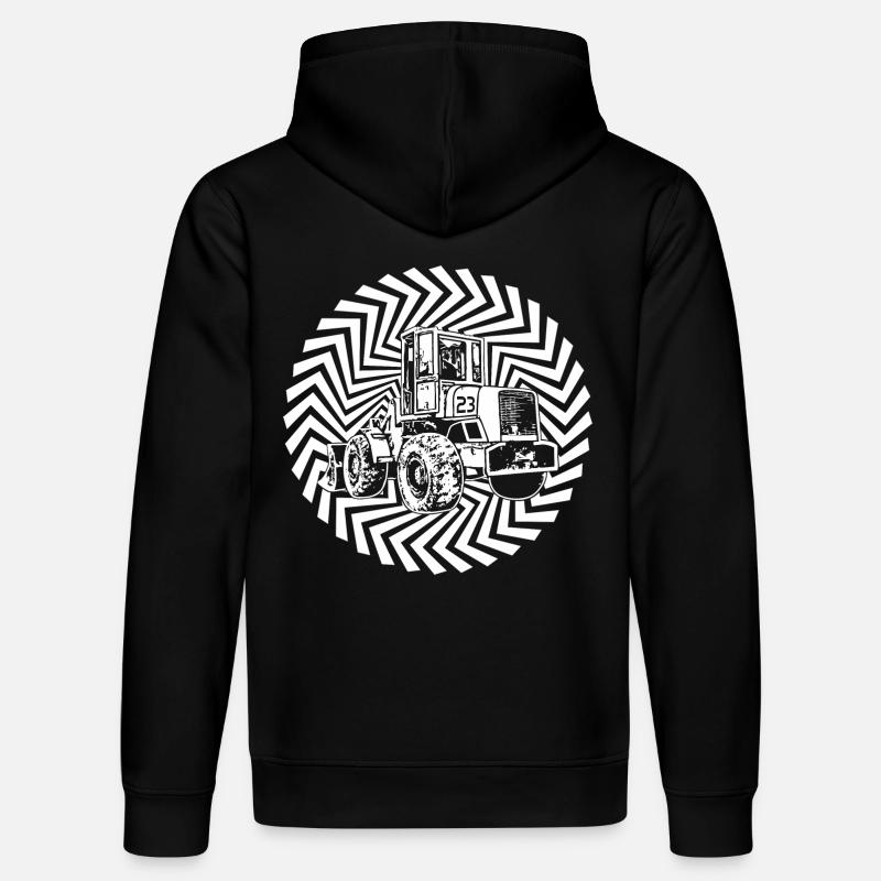chargeuse sur pneus 23 - Sweat à capuche bio DRUMMER Stanley/Stella Unisexe - noir