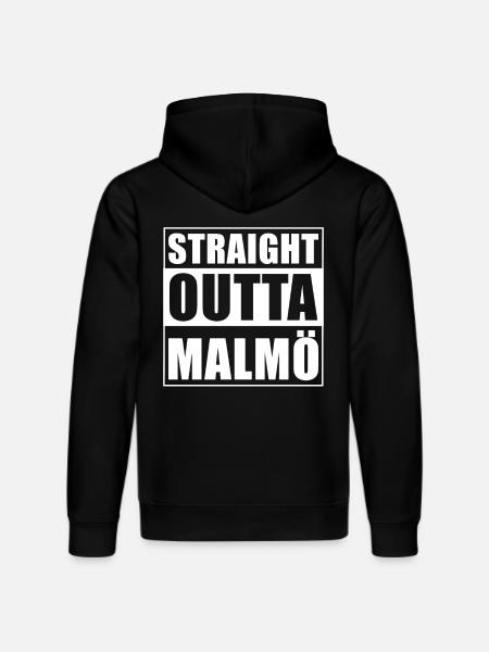 Straight outta Malmö - Stanley/Stella DRUMMER Unisex Organic Hoodie - black