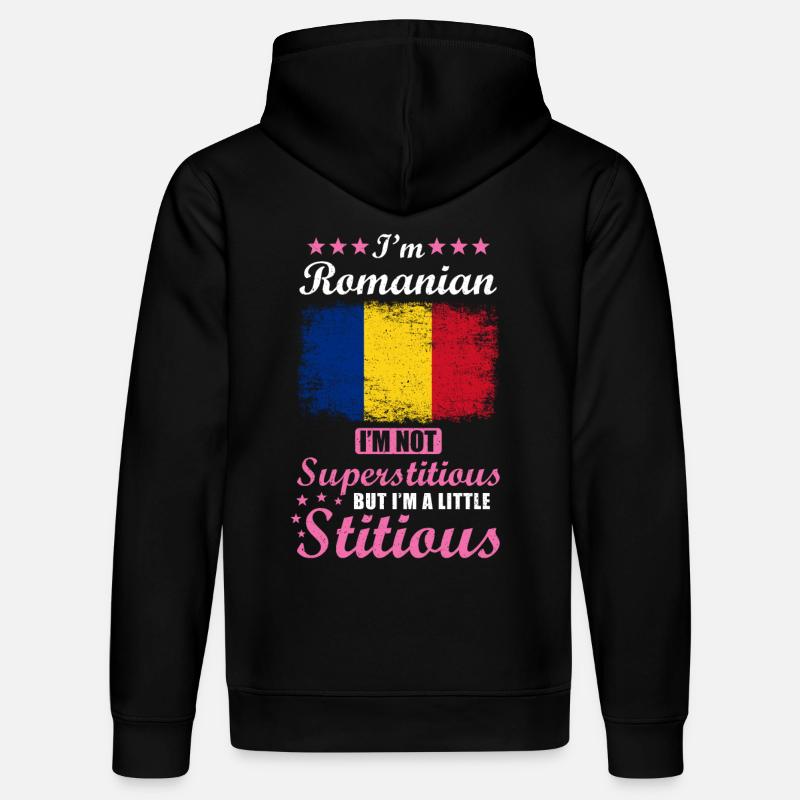 Cadeau roumain drôle disant Roumanie - Sweat à capuche bio DRUMMER Stanley/Stella Unisexe - noir