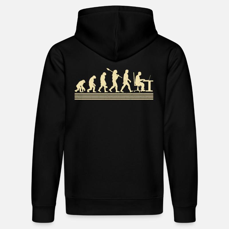 Software-developer-evolution - Stanley/Stella DRUMMER Unisex Organic Hoodie - black