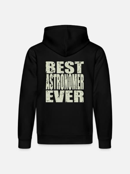 Best Astronomer ever AstronomEr Gift - Stanley/Stella DRUMMER Unisex Organic Hoodie - black