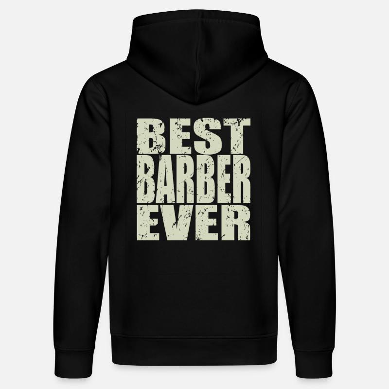 Meilleur barbier jamais Barber Gift - Sweat à capuche bio DRUMMER Stanley/Stella Unisexe - noir
