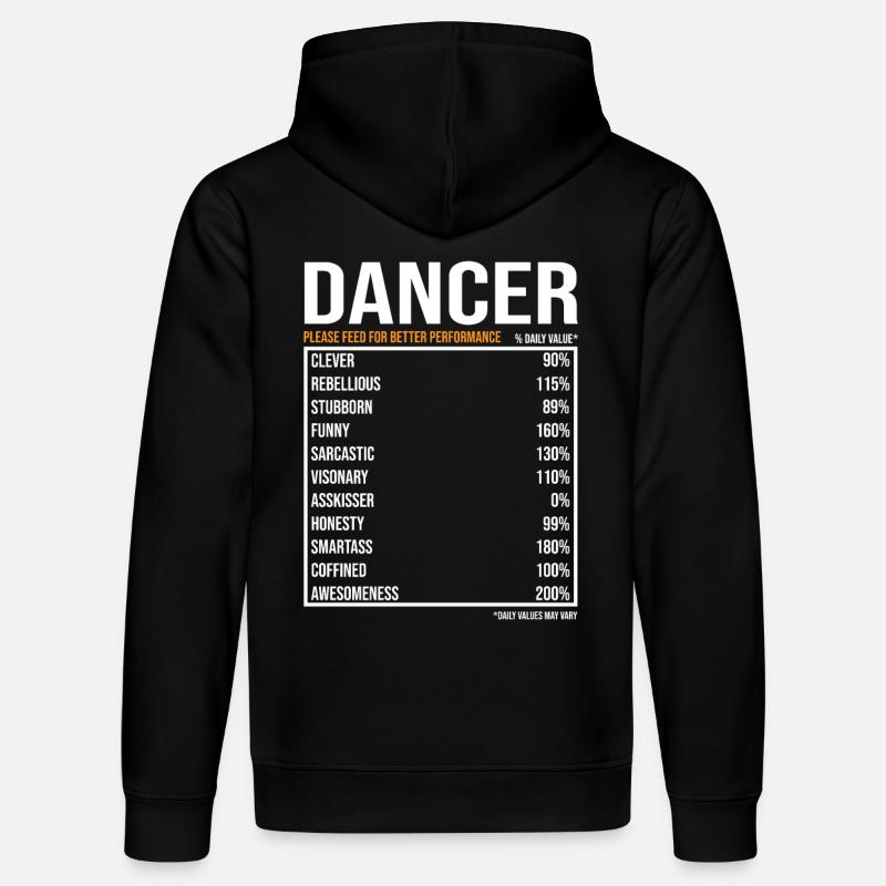 Dancer Dancer Dance Gift - Stanley/Stella DRUMMER Unisex Organic Hoodie - black