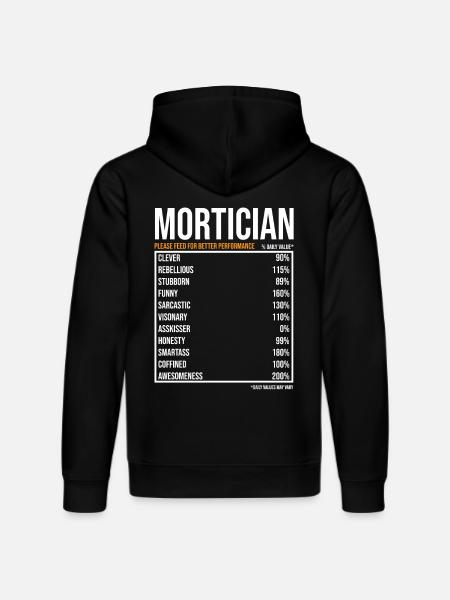Undertaker Gravedigger Mortician profession - Stanley/Stella DRUMMER Unisex Organic Hoodie - black