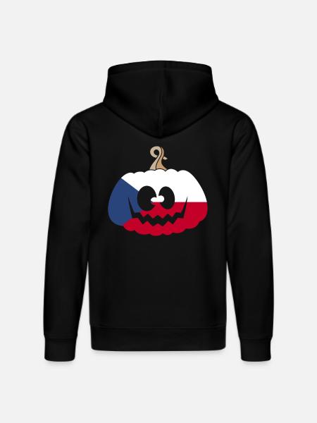 Hungary Halloween Pumpkin - Stanley/Stella DRUMMER Unisex Organic Hoodie - black