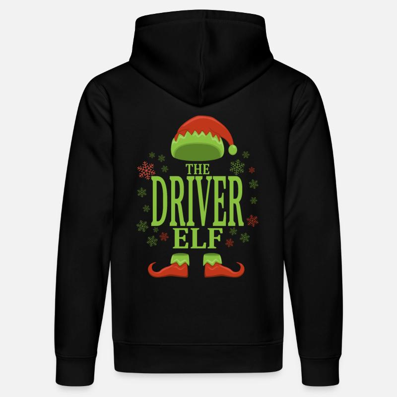 Conducteur Elfe de Noël - Sweat à capuche bio DRUMMER Stanley/Stella Unisexe - noir