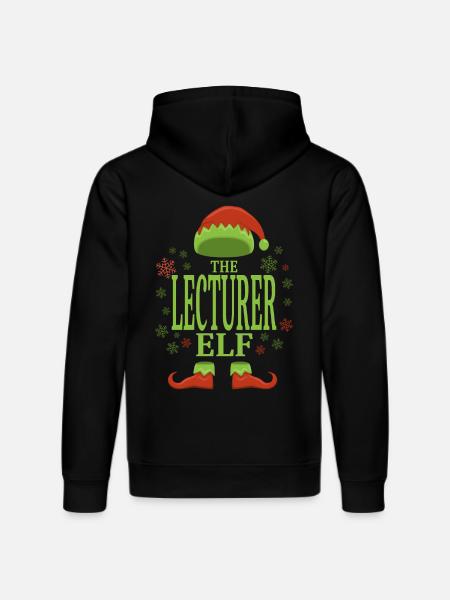 Lecturer Christmas Elf - Stanley/Stella DRUMMER Unisex Organic Hoodie - black