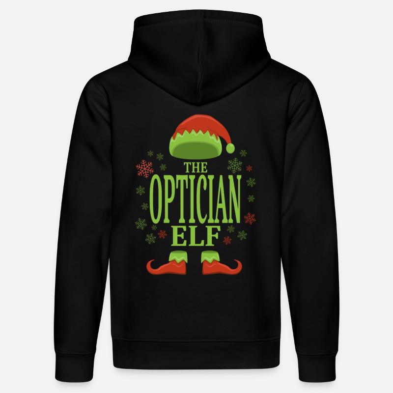 Opticien Elfe de Noël - Sweat à capuche bio DRUMMER Stanley/Stella Unisexe - noir