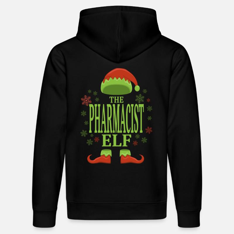 Pharmacien lutin de Noël - Sweat à capuche bio DRUMMER Stanley/Stella Unisexe - noir