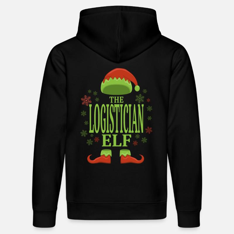 Logisticien Elfe de Noël - Sweat à capuche bio DRUMMER Stanley/Stella Unisexe - noir