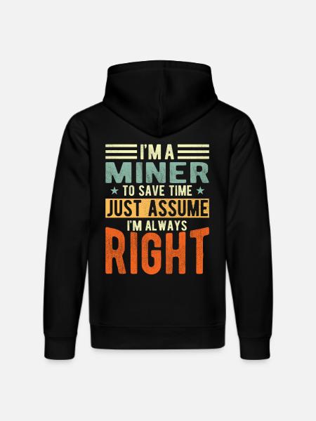 Miner - Stanley/Stella DRUMMER Unisex Organic Hoodie - black