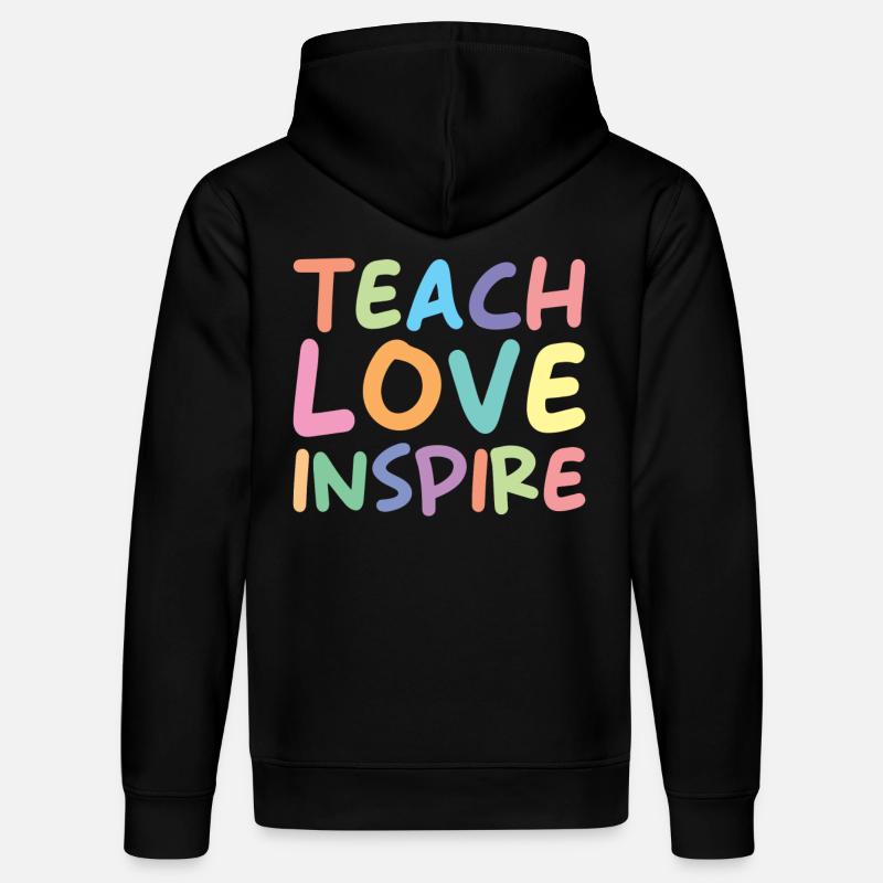 Enseigner l’amour inspirer - Sweat à capuche bio DRUMMER Stanley/Stella Unisexe - noir
