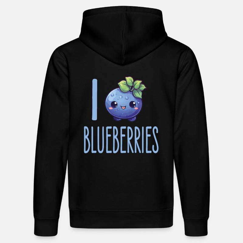 Blaubeere Kawaii - Stanley/Stella Unisex Bio-Hoodie DRUMMER  - Schwarz