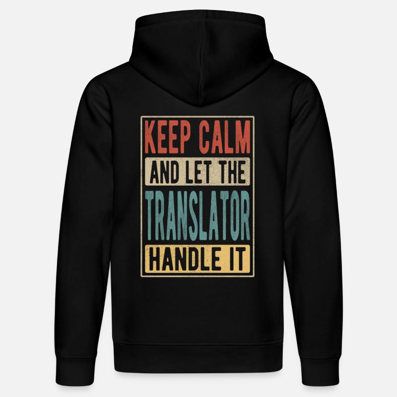 Übersetzer Retro Geschenk - Stanley/Stella Unisex Bio-Hoodie DRUMMER  - Schwarz