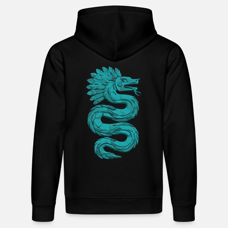 Dieu aztèque Mythologie ancienne Quetzalcoatl - Sweat à capuche bio DRUMMER Stanley/Stella Unisexe - noir
