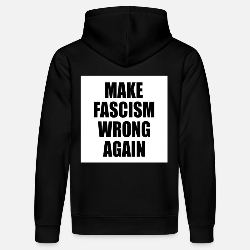 make fascism wrong again - Stanley/Stella Unisex Bio-Hoodie DRUMMER - Schwarz