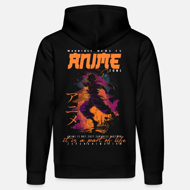 Homme d'anime - Sweat à capuche bio DRUMMER Stanley/Stella Unisexe - noir