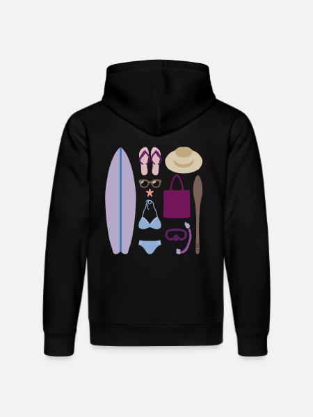 Sommer Sonne Strand - Stanley/Stella Unisex Bio-Hoodie DRUMMER - Schwarz