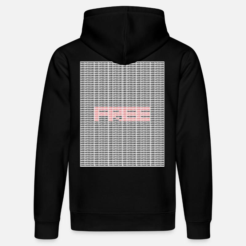FREE PALESTINE TEXTE - Sweat à capuche bio DRUMMER Stanley/Stella Unisexe - noir