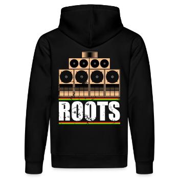 Roots Reggae - Sweat à capuche bio DRUMMER Stanley/Stella Unisexe - noir - Dos - Marisol (170cm)