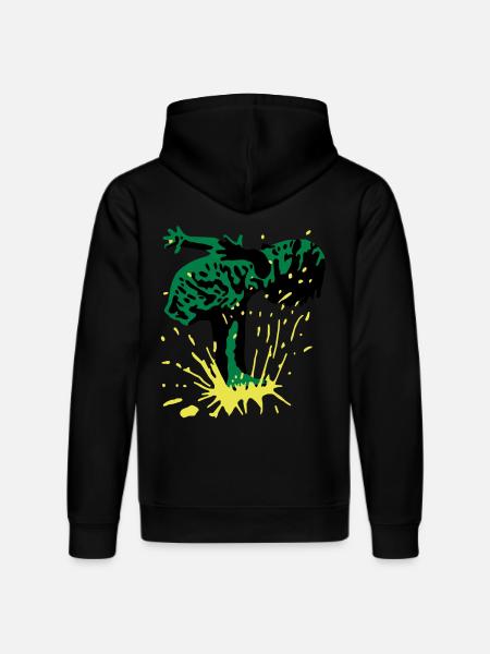 splash - Stanley/Stella Unisex Bio-Hoodie DRUMMER  - Schwarz