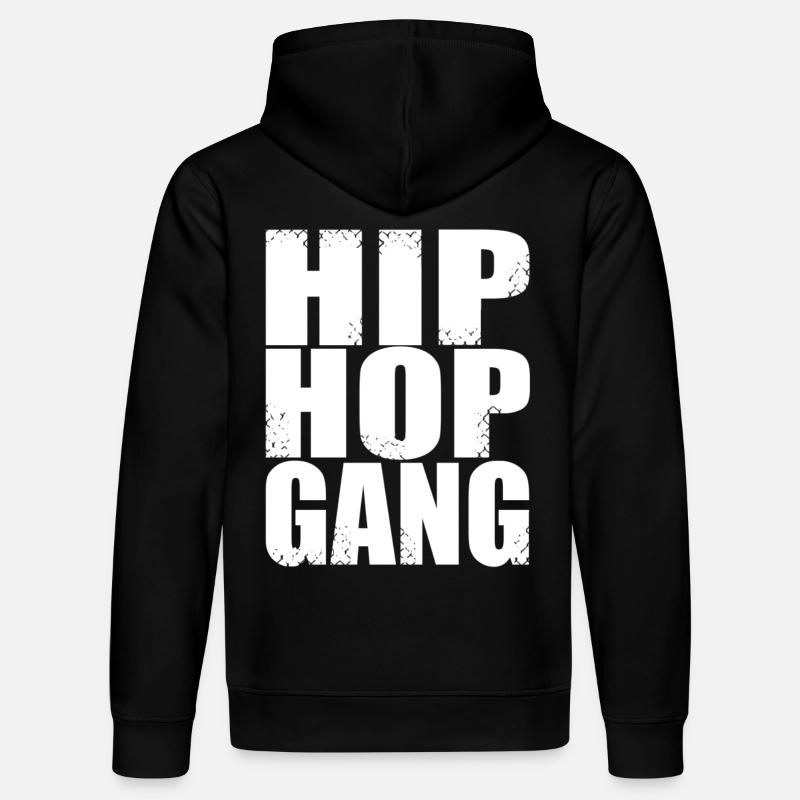 hip hop gang - Sweat à capuche bio DRUMMER Stanley/Stella Unisexe - noir