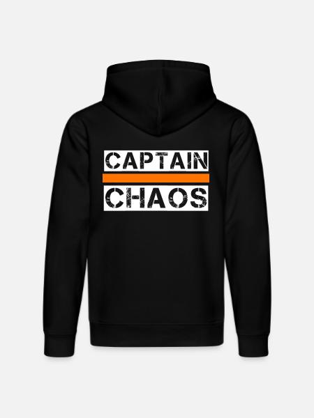 Captain chaos - Stanley/Stella DRUMMER Unisex Organic Hoodie - black