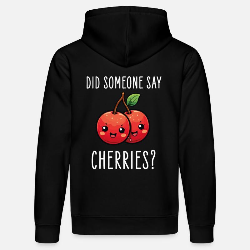 Cerises Kawaii - Sweat à capuche bio DRUMMER Stanley/Stella Unisexe - noir