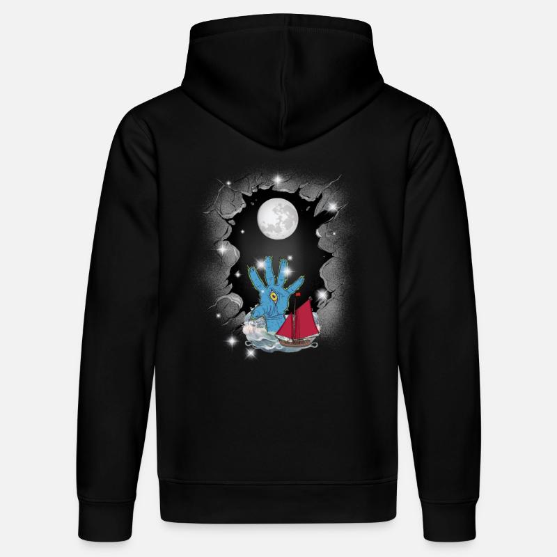 Halloween voilier marins maritimes - Sweat à capuche bio DRUMMER Stanley/Stella Unisexe - noir