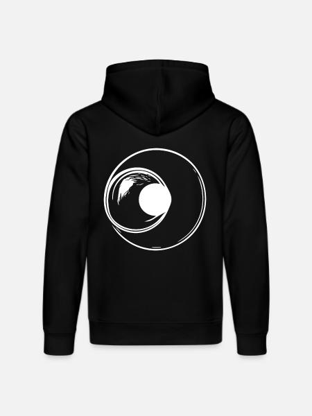Circles Lines Geomometry - Stanley/Stella DRUMMER Unisex Organic Hoodie - black