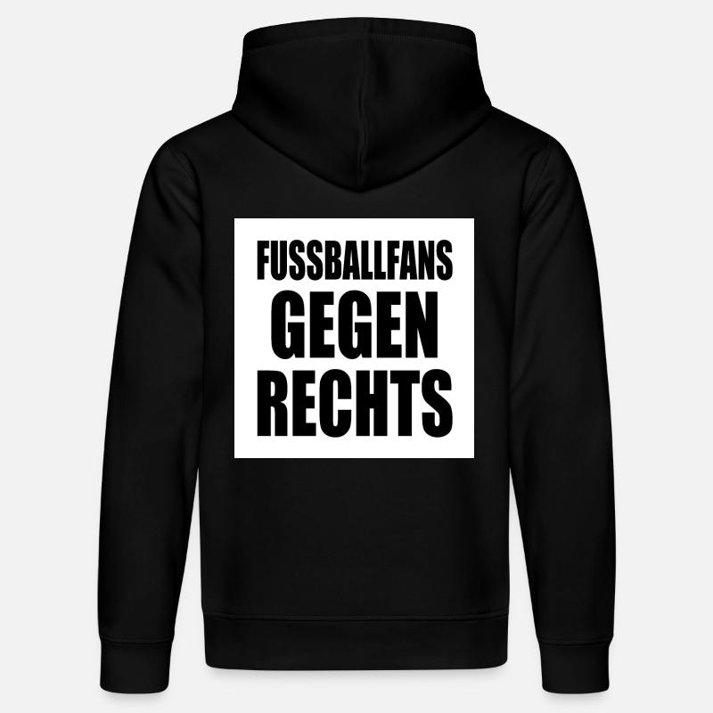 fussballfans gegen rechts - Stanley/Stella Unisex Bio-Hoodie DRUMMER  - Schwarz