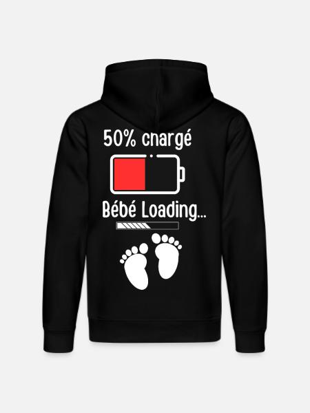 Baby-Ladeakku 50% - Stanley/Stella Unisex Bio-Hoodie DRUMMER  - Schwarz