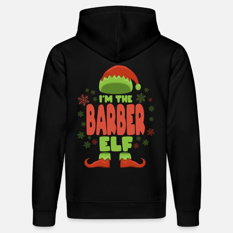 Coiffeur Noël Elfe - Sweat à capuche bio DRUMMER Stanley/Stella Unisexe - noir