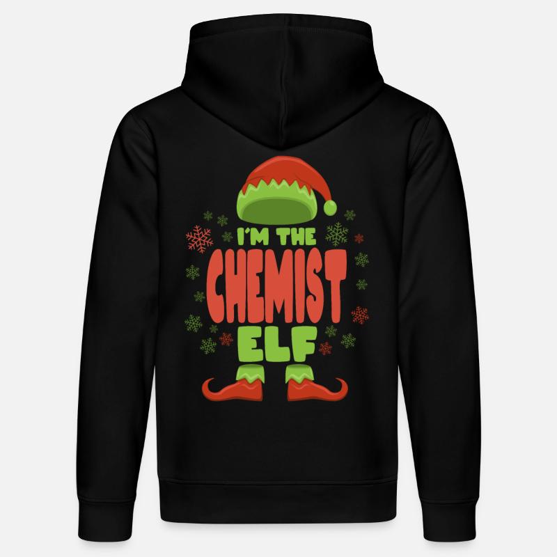 Chimiste Elfe de Noël - Sweat à capuche bio DRUMMER Stanley/Stella Unisexe - noir