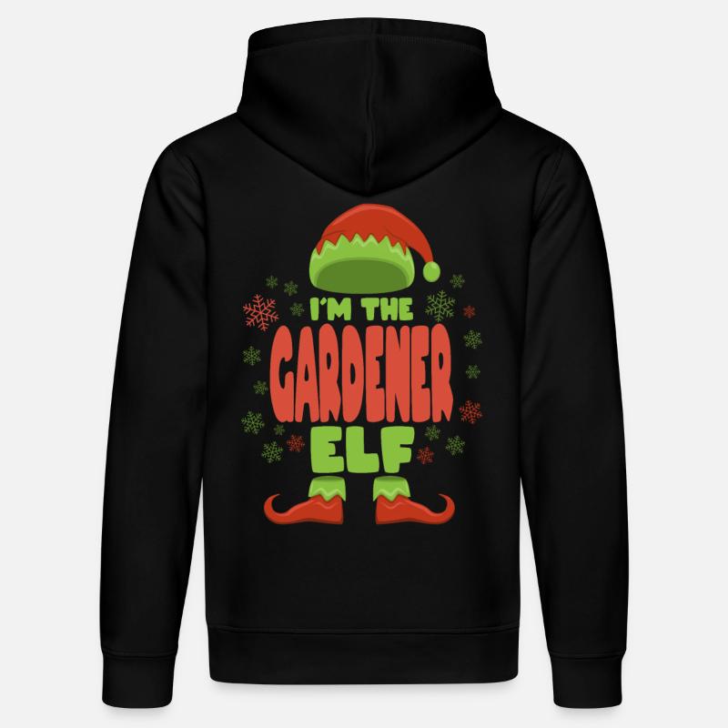 Jardinier elfe de Noël - Sweat à capuche bio DRUMMER Stanley/Stella Unisexe - noir