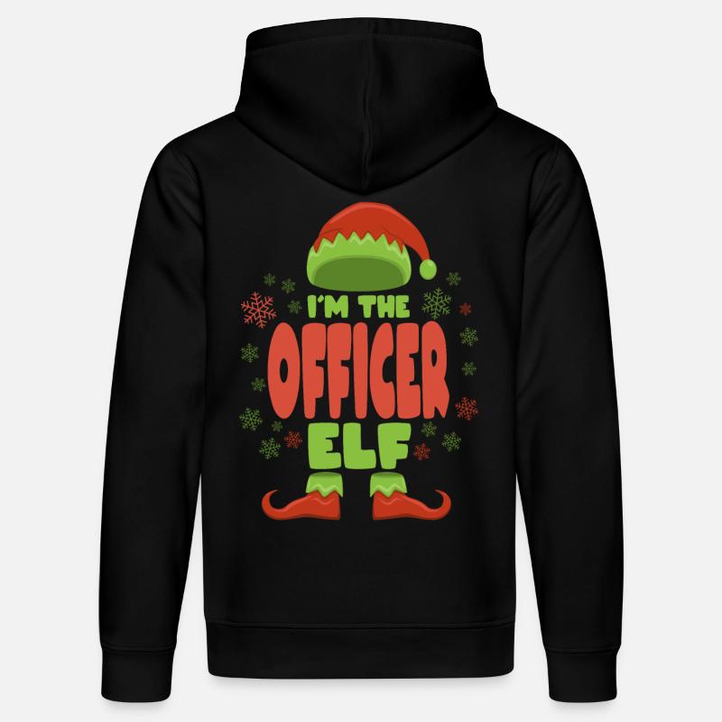 Offizier Weihnachtself - Stanley/Stella Unisex Bio-Hoodie DRUMMER  - Schwarz